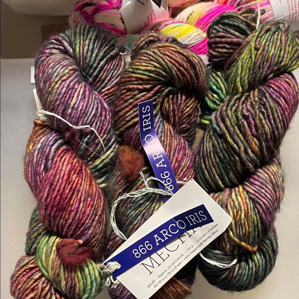 Arco Iris Multicolor Yarn Skeins - 3 in the set